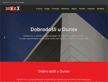 Tablet Screenshot of dunex.rs